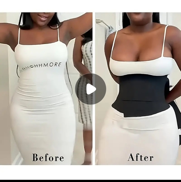 WOMAN HIGH PERFORMANCE TUMMY BODY SHAPER TRIMMER WRAPPER WAIST BELT FITS 2XL-4XL - Picture 3 of 7